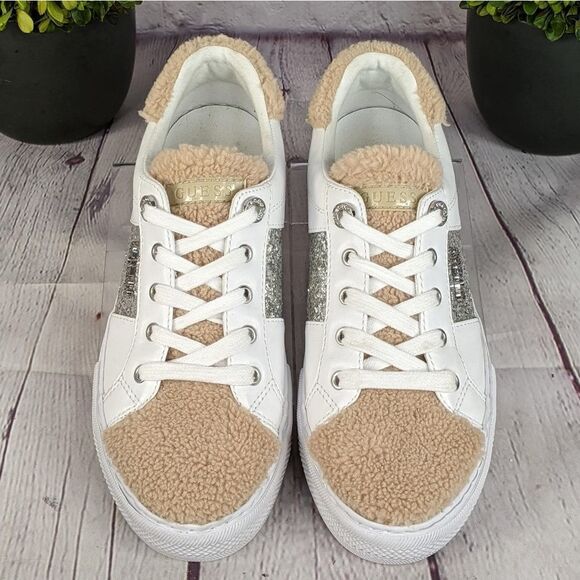 Guess Sparkle Loven3 Low-Top Sneakers - Picture 2 of 10